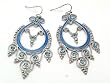 Victorian Chandelier Blue Crystal Fashion Earrings