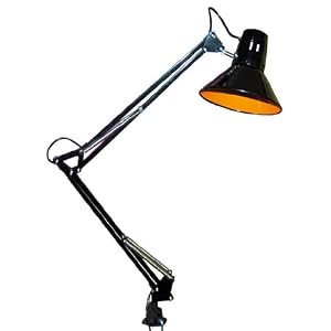 Lampe Bureau Biloon Noir Orange