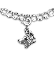 Sterling Silver Husky Charm for Charm Bracelet by The Magic Zoo