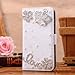 iPhone 6s Plus Case,Hundromi iPhone 6 Plus Luxury 3D Bling Crystal Rhinestone Wallet Leather Purse Flip Card Pouch Stand Cover Case for iPhone 6 Plus/6s Plus(Silver Crown)