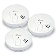 Kidde 0946 Compact Smoke Alarm with Built in Hush Button, 3-Pack