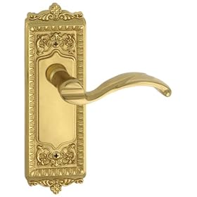 Grandeur GS10-WINPRT-PB Windsor Longplate with Portofino Lever, Passage, Polished Brass... by Grandeur