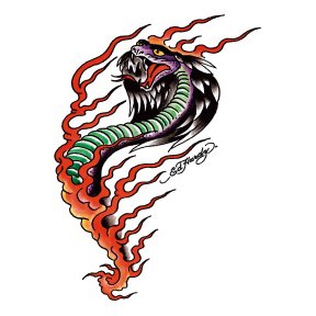 Ed Hardy Cobra Temporary Tattoo