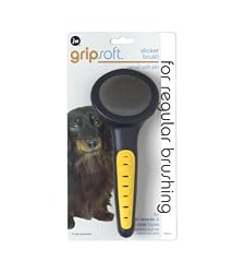 JW Pet Company GripSoft Slicker Soft Pin Dog Brush, Small