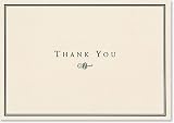 Black And Cream Thank You Notes (Note Card Series)