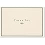 Black and Cream Thank You Cards by Peter Pauper Press