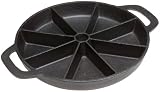 Old Mountain Pre Seasoned 10135 8 Impression Cornbread Skillet, 11 Inch x 8 3/4 Inch