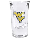 Set of 2 West Virginia Mountaineers Fluted Shot Glass - NCAA College Athletics