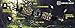 SharpSurvival Paracord Survival Gear with Fire Starter, Whistle and Compass, Camo