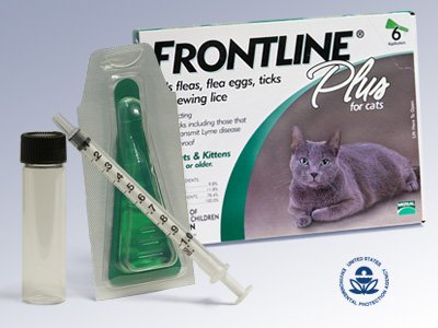 8 Month Supply Frontline Plus Kit for Cats of All Sizes 3 6 12
