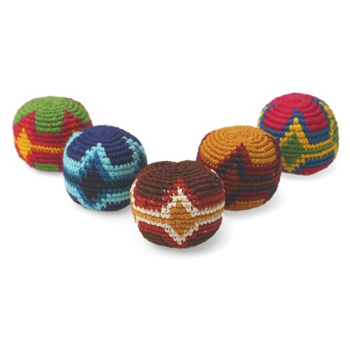 HACKY SACK FOOTBAG CROCHETED GUATEMALAN ASSORTED GEO items in MBW