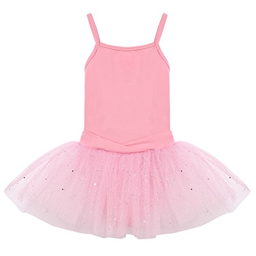 Arshiner Littler Girls Camisole Tutu Dress Back Bow Leotard