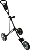 Tartan 3 Wheel Push Golf Cart (Black)