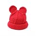 ALLDECOR Cute Pussycat Hat Ears Beanie Handmade Winter Warm Knitted Hat Gift Red
