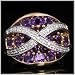 41pe49RwlLL. SL75  14K Yellow Gold Amethyst Diamond Estate Ring