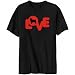 T-Shirt Black  Love Silhouette Border Collie  Dog