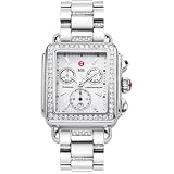 MICHELE Deco Glamour Diamond Stainless Steel Watch by Michele