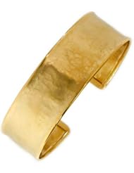 CleverEves 14Kt Yellow Gold Hammered Cuff 19mm
