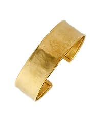 CleverEves 18Kt Yellow Gold Hammered Cuff 19mm