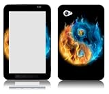 Bundle Monster Samsung Galaxy Tab 7.0 Vinyl Skin Cover Art Decal Sticker Protector Accessories - Fire and Ice