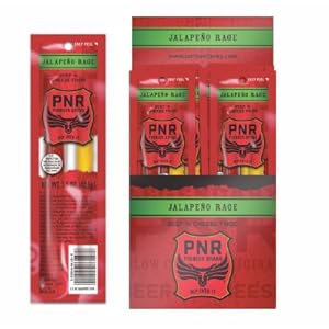 PNR Pioneer Brand Jalapeno Rage Beef and Cheese Combo Meat Snacks 1.5 Ounce Packs (Pack of 48)