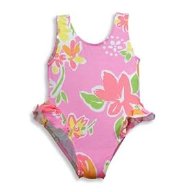 Girlfriends by Anita G - Infant Girls One Piece Bathing Suit, Pink, Salmon