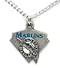 Florida Marlins Chain Necklace & Enameled Pewter Pendant