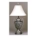 Living Well 4080AG Antique Gold Table Lamp with Brussel Shade