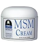 MSM Cream 4 Oz ( Methylsulfonylmethane - Advanced Liposomal Delivery ) Source Naturals