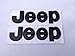 2PCS× Flat Matte Black JEEP Emblem Logo Stickers Cherokee Wrangler Unlimited