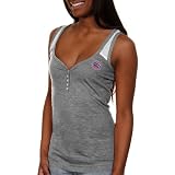 NBA Antigua Detroit Pistons Women's Frisky Henley Tank Top - Ash (Medium)