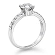 Certified, Round Cut, Solitaire Diamond Ring in Platinum (3/4 ct, K Color, SI1 Clarity)