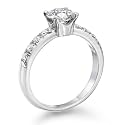 Certified, Round Cut, Solitaire Diamond Ring in Platinum (3/4 ct, D Color, SI1 Clarity)