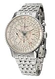 Breitling A2133012-G518-441A Navitimer Silver Dial Stainless Steel Men's Automatic Chronograph, Chronometer, Tachymeter Watch