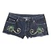 Vacuum Hotpant Frauen, denim