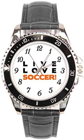 LeeFlower Mens Live Love Soccer! | Create Your Individual Sports Wrist Watch Brands Sportswatch