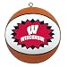 WISCONSIN BADGERS Mini-Replica NCAA Basketball CHRISTMAS ORNAMENT (Star Design)
