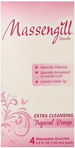Massengill Extra Cleansing Disposable Douche, Tropical Breeze, 4 Count x Multipack of 5
