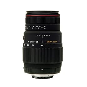 Sigma 70-300mm f/4-5.6 DG APO Macro Motorized Telephoto Zoom Lens for Nikon SLR Cameras