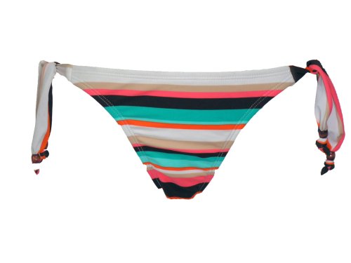 Hobie Dawn Patrol Colorful Stripe, Side Tie Pant Bikini Bottom