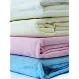 Baby Brushed Cotton Cot Bed Fitted Sheet in Cream (70 x 140 x 10 cm)