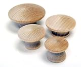 Amerock Unfinished Birch Wood 1 Knobs 4-pk.
