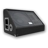 Seismic Audio - Pair of 15 700 Watts Floor Monitors Studio, Stage, or Floor use - PA/DJ Speakers - Bar, Band, Karaoke, Church, Drummer use