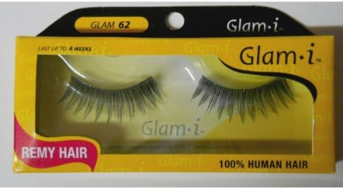 Glam i Remy Hair 100% Human Hair Eyelashes (Pack of 6)- Glam 62