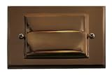 Hinkley Lighting 1546MZ Brass Horizontal Deck Light, 12 Watt T5 Wedge Base Light Bulb, Matt Bronze