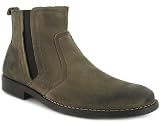 Mens Brown Leather Timeworn Hush Puppies Chelsea Boots (Generous Fit) - Brown - UK 6-12