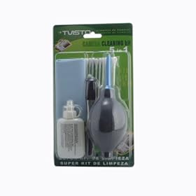 GSI Super Quality 5-In-1 Lens Cleaning System Kit, Includes Manual Squeeze Blower, Soft Brush, Fluid, Cotton Swabs And Cleaning Cloth