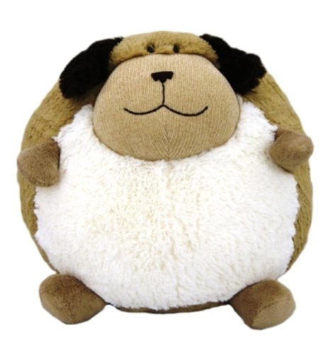 American Mills 15-Inch Round Plush Puppy Pillow