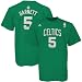 Search : adidas Boston Celtics #5 Kevin Garnett Green Player T-shirt