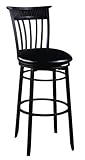 Cottage Swivel Bar Stool-black-30"